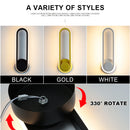 Axyaa LED Wall Sconce: Modern Indoor Bathroom Bedroom Light