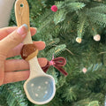 Axyaa Kawaii Cherry Ceramic Soup Spoon: Hand Painted, Long Handle Tableware