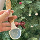 Axyaa Kawaii Cherry Ceramic Soup Spoon: Hand Painted, Long Handle Tableware
