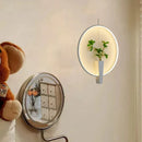 Axyaa Aluminium Ring Wall Lamp 3000K White Black Sconce for Home Decor