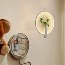 Axyaa Aluminium Ring Wall Lamp 3000K White Black Sconce for Home Deco