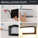 Axyaa 27 Outdoor LED Wall Lamp 15W/25W Waterproof IP65 Aluminum Sconce