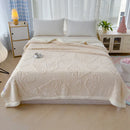 Axyaa Butterfly Jacquard Fleece Blanket: Luxurious 3D Butterfly Design, Thick & Warm for Bed Sofa