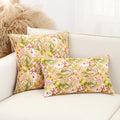 Axyaa Jacquard Flower Throw Pillowcase - Home Decor Sofa Cushion Covers