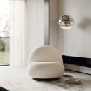 Axyaa Nordic Metal Floor Lamp | Bedroom Study Gold Chrome Black Iron Standing Light
