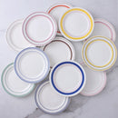 Axya Ceramic Dinner Plates Set of 4 for Restaurant Dining or Home Kitchen