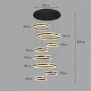 Axyaa Modern LED Chandelier Pendant Ceiling Light for Indoor Dining Room
