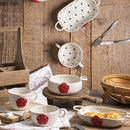 Axya Rose Tableware Set: Amphora, Salad Bowl, Mugs, Plates, Steak, Sushi, Dessert, Fruit Dish