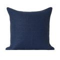 Axyaa Nordic Hand-Woven Leather Pillow in Black and White