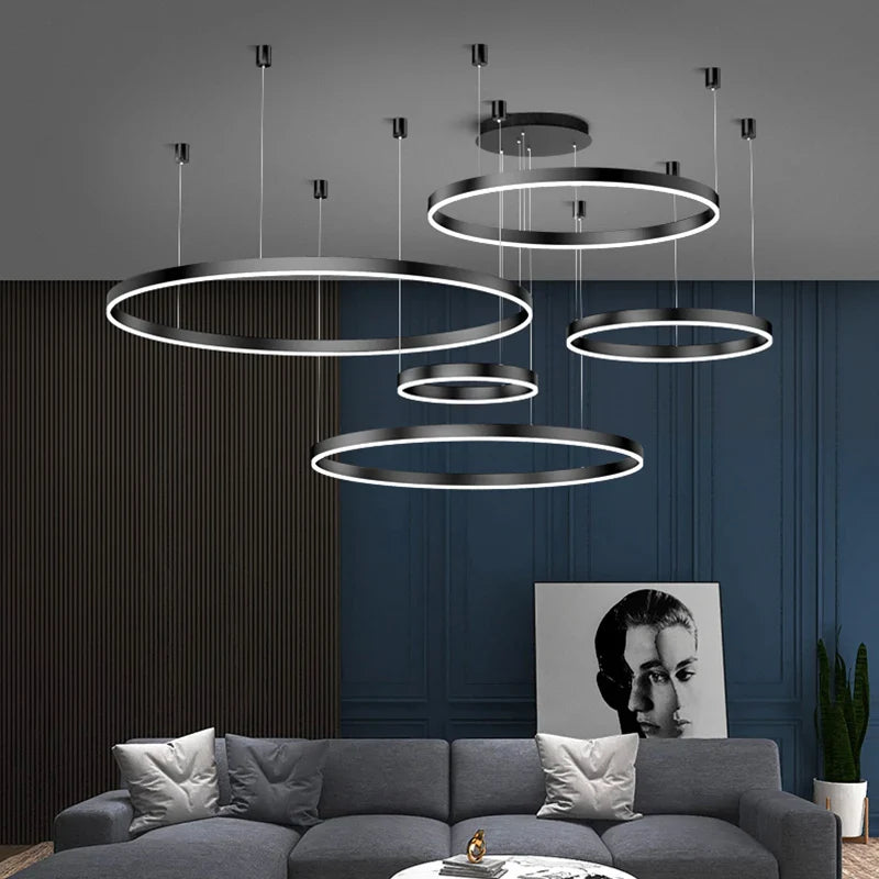 Axyaa Nordic Stair Chandelier Ceiling Light Pendant Lights for Living Room and Dining Room