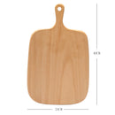 Axyaa Wood Chopping Block for Kitchen - Beech Wood Tray Cutting Board for Food Prep
