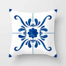 Axyaa Blue Mandala Pattern Pillow Case 45*45cm