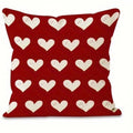 Axyaa Red Love Pattern Pillowcase for Home Sofa Decoration