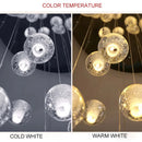 Axyaa Crystal Chandelier Balls Pendant Light for Staircase and Hallway