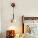Axyaa Modern Copper LED Wall Light with Pull Chain Switch