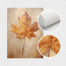 Rustic Autumn Leaf Art Prints by Axyaa - Vintage Still Life Nature Oil Painting ×