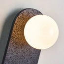 Axyaa Nordic Minimalism LED Wall Lamps Black Travertine Stair Lights for Bedroom & Bathroom