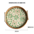 Axyaa Shell Tray: Light Luxury Double-eared Rattan Storage for Decorative Display