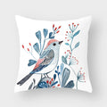 Axyaa Bird Flower Pillow Case 45*45cm Home Decoration Pillowcase