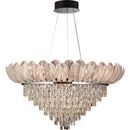 Axyaa Crystal Ceiling Chandelier: Elegant Villa Living Room Pendant Lights Luxe Decor Crown