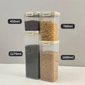 Axyaa Plastic Sealed Grain Storage Box With Handle, Stackable Spaghetti Container
