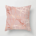 Axyaa Pink Geometric Print Decor Pillow Cover for Modern Luxury Home
