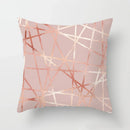 Axyaa Pink Geometric Print Decor Pillow Cover for Modern Luxury Home