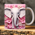 Elephant Ceramic Mug 11oz - Axyaa Office Coffee Art Enthusiast Gift