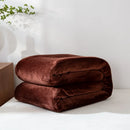 Axyaa Winter Grid Flannel Blanket | Thick Fleece Sofa Cover | Soft & Cozy Bedspread
