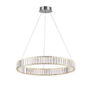 Axyaa Luxury Crystal Chandelier with LED Dimming for Villa Staircase