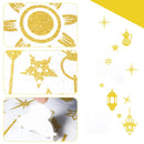 Muslim Eid Stickers Set for Festive Decor- Axyaa Islamic Eid Al Adha Lantern Moon Theme