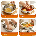 Axyaa Stainless Steel Salad Mixing Bowl Kitchen Tableware Baking Tool