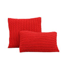 Axyaa Vintage Christmas Knitted Pillow Cover Set