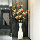 Axyaa White Ceramic Vases, Dried Flower Arrangers, TV Wall Grilles, Entrance Cabinet Decor