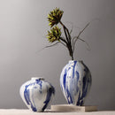 Axyaa Ceramic Vases: Chinese-style Decorative Handicrafts for Living Room Flowers