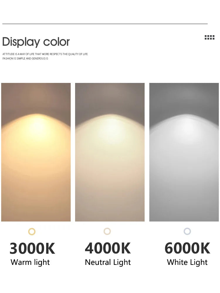 Axyaa Round LED Ceiling Lamp Wood Grain Modern Living Room Light