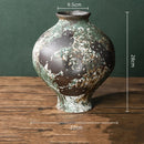 Axyaa Retro Chinese-style Porcelain Flower Vase Set - Earthenware & Kiln-transformed Accessories