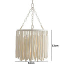 Axyaa Nordic Wooden Candlestick Chandelier Hanging Lamp for Home Lighting