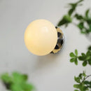 Nordic Pink Glass Ball Wall Lamp by Axyaa - Minimalist LED Room Decor