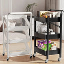 Axyaa Floor-to-Ceiling Multi-layer Service Cart for Kitchen Storage