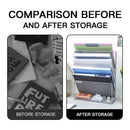 Axyaa 5-Level Vertical File Rack - Silver Mesh Design for Office Storage