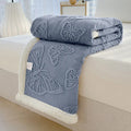 Axyaa Butterfly Jacquard Fleece Blanket: Luxurious 3D Butterfly Design, Thick & Warm for Bed Sofa