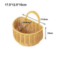 Axyaa Rattan Woven Fruit Tray, Storage Basket, Tea Tray, Picnic Snacks Organizer