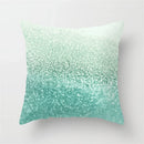 Axyaa Mint Green Geometric Animal Print Pillowcase for Home and Office Decor