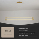 Axyaa Double Row Chandelier: Modern Long Tube Design for Office, Meeting Room, Bar