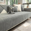 Axyaa Chenille Jacquard Sofa Cover, Non-Slip Couch Slipcover for All Seasons