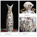Axyaa European Crack Glaze Vase for Home Decor and Flower Arrangement