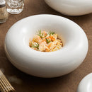 Axyaa White Ceramic Insulation Plate for Cold Dishes - Household Tableware