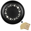 Axyaa Moonphase Jewelry Tray Crystal Sage Incense Holder Tray