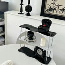 Axyaa 3-Tier Acrylic Beauty Organizer - Space-saving Perfume & Cosmetics Stand